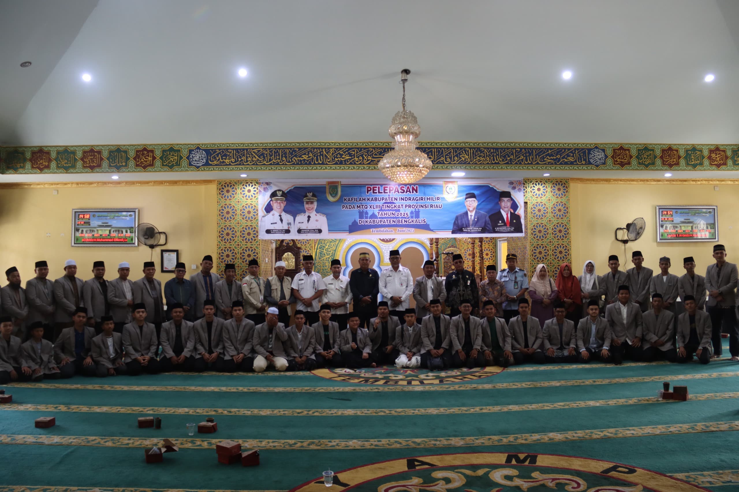 Sekda Inhil Lepas Kafilah MTQ Ke-43 Untuk Bertarung Di Ajang Provinsi Riau