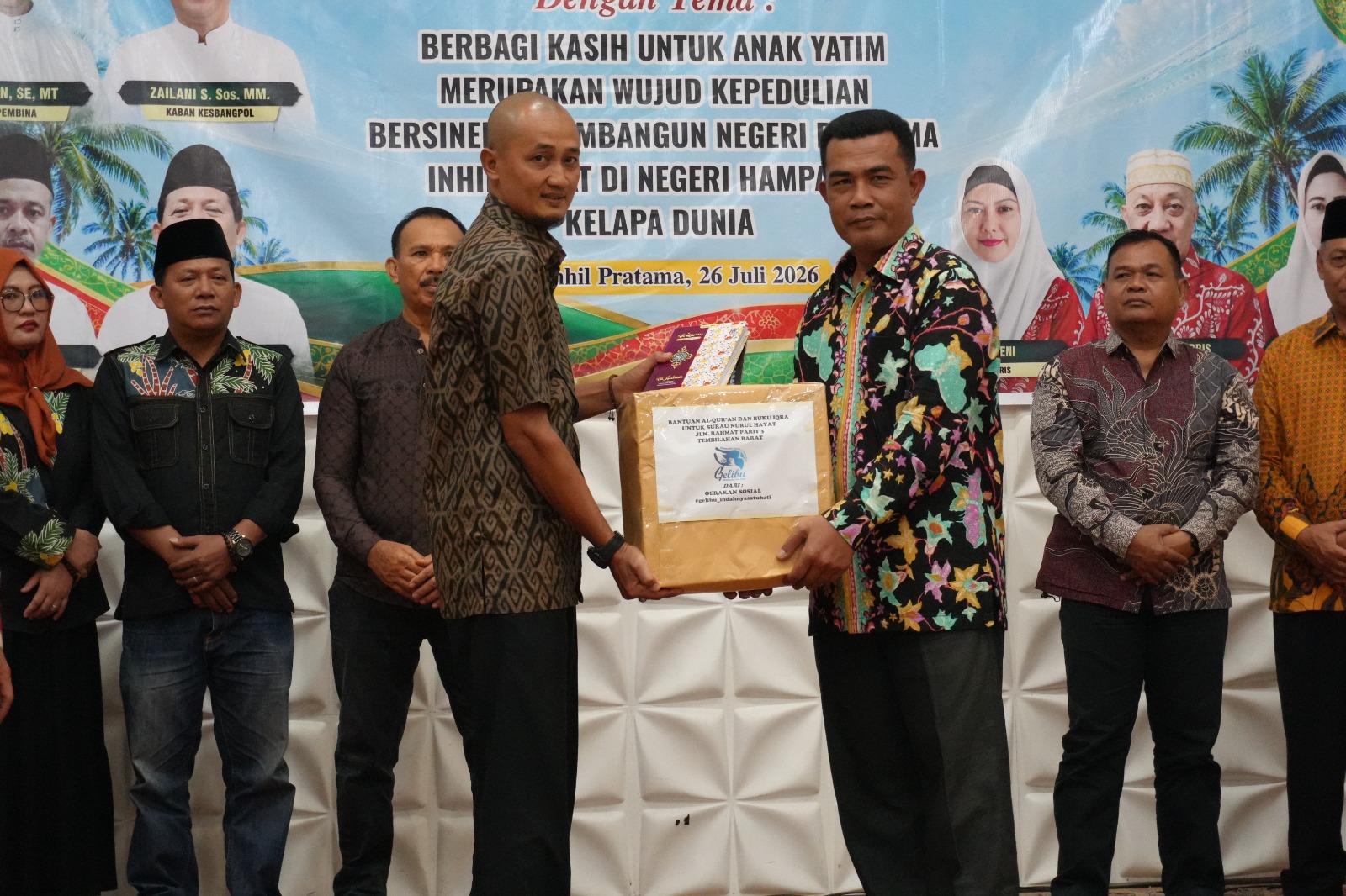 Bupati Inhil Apresiasi Komitmen Gelibu_Indahnyasatuhati dalam Aksi Sosial