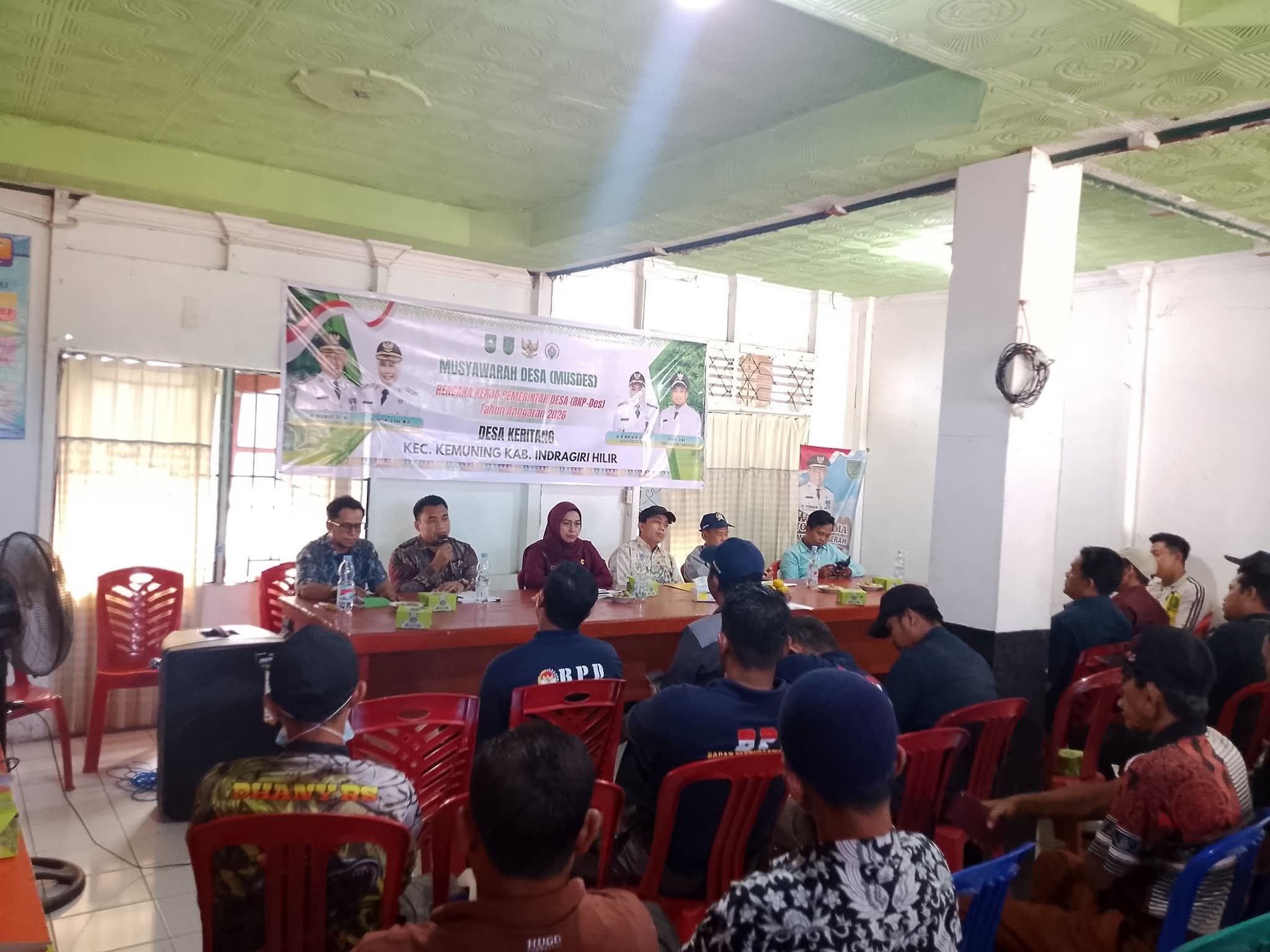 Galeri: Pemdes Keritang Rapat RKPDes dan Sosialisasi Dana Aspirasi Bedah Rumah
