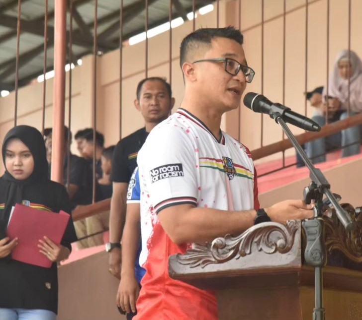 Pj Bupati Inhil Buka Turnamen Sepak Bola Kapolres Cup II Tahun 2024
