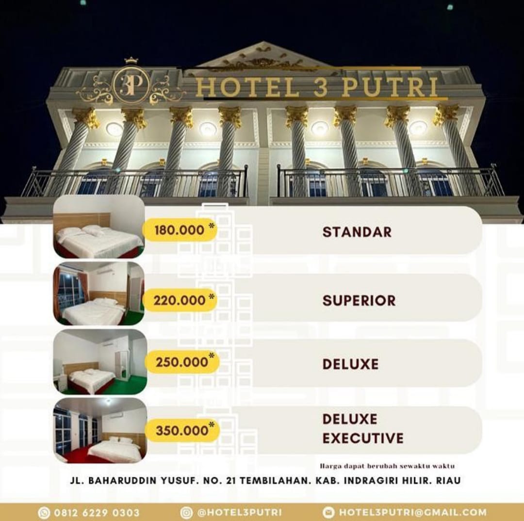 Hotel 3 Putri Tawarkan Kenyamanan dan Keamanan Bagi Pengunjung