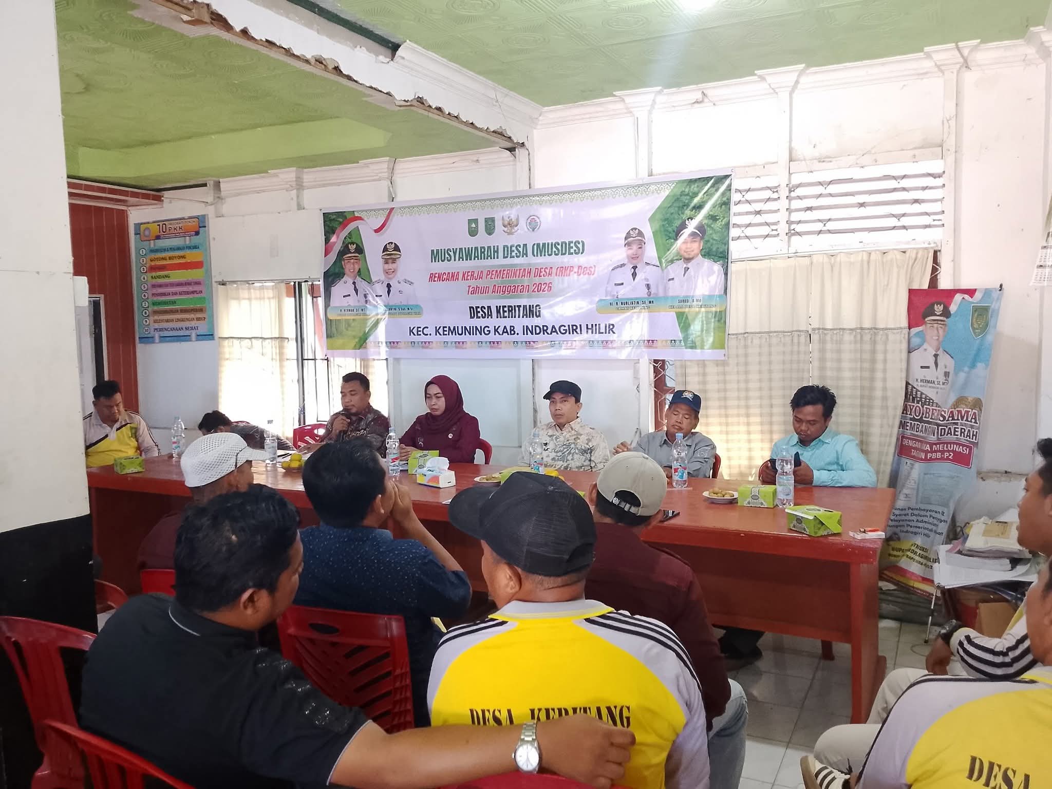Galeri: Pemdes Keritang Rapat RKPDes dan Sosialisasi Dana Aspirasi Bedah Rumah