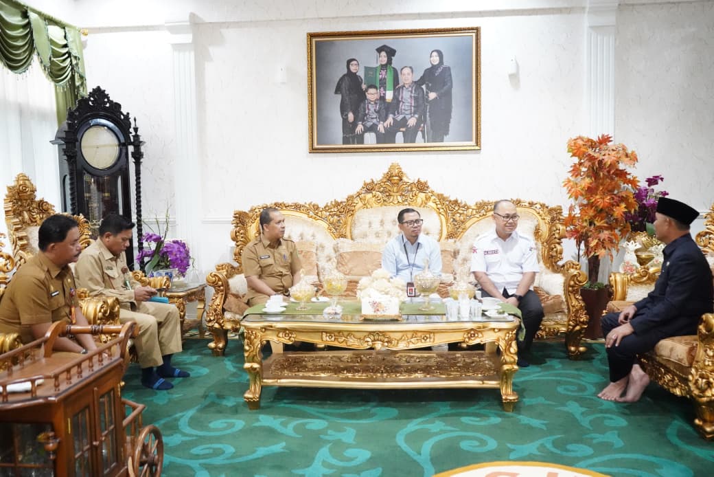 Bupati Inhil Herman Terima Silaturahmi OJK Bahas Pengembangan Ekonomi Daerah