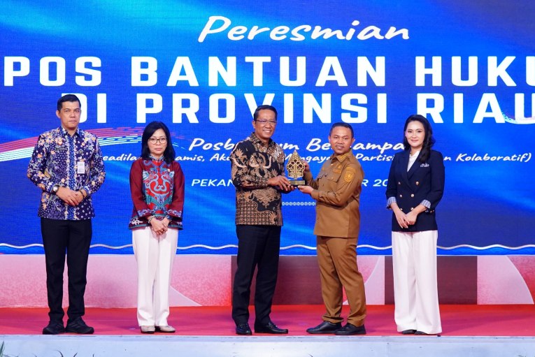 Posbankum di Riau Diresmikan Menkum RI, Akses Keadilan Bagi Masyarakat Kurang Mampu