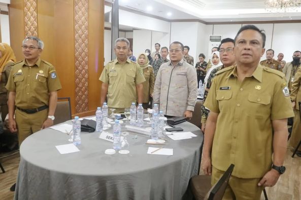 Sekda Inhil Hadiri Rakorpusda Pengendalian Inflasi