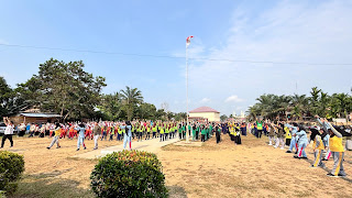 Galeri: Apel Pagi dan Senam Bersama Meriahkan Hari Anak Nasional di Desa Batu Ampar