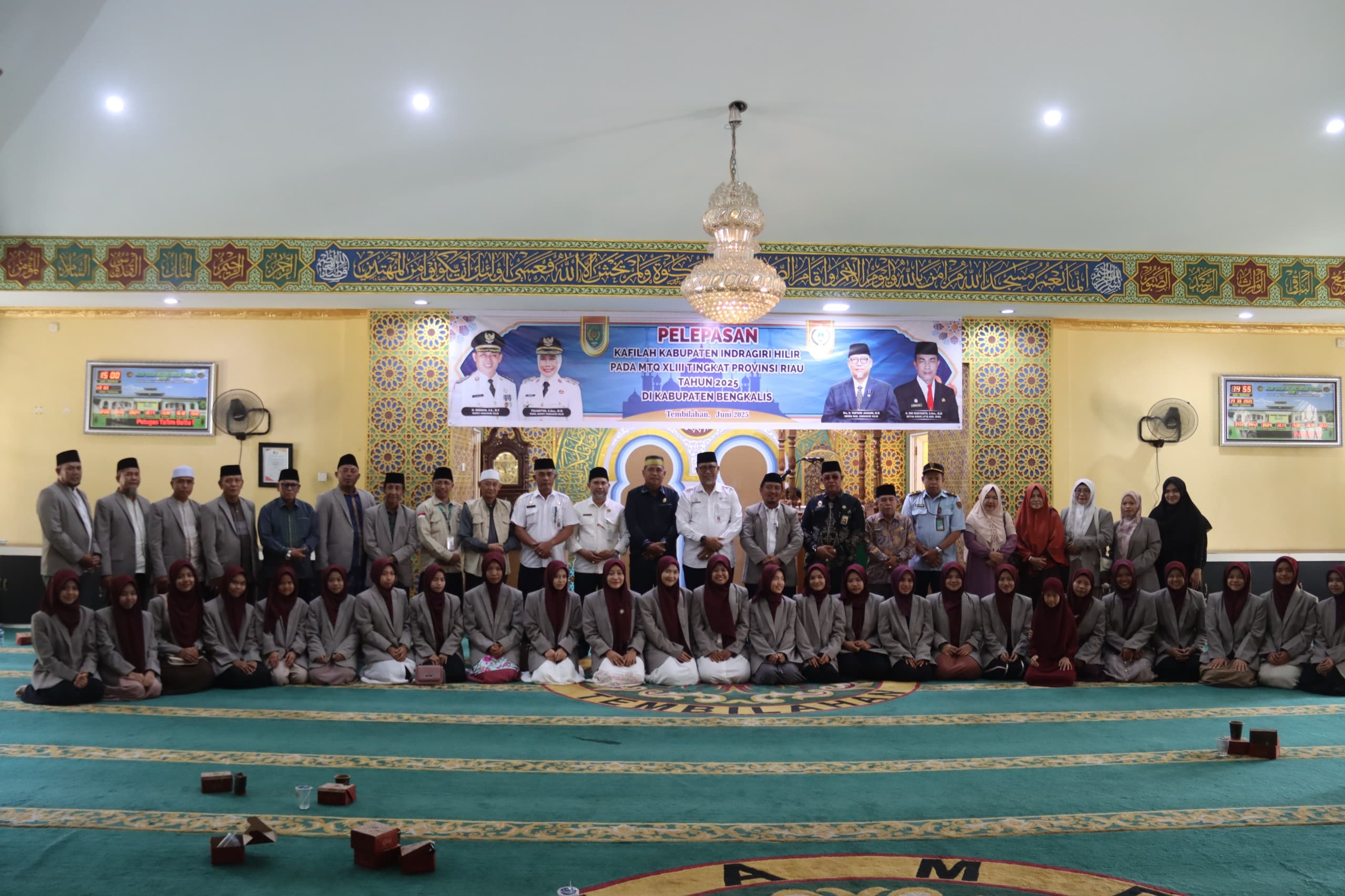 Sekda Inhil Lepas Kafilah MTQ Ke-43 Untuk Bertarung Di Ajang Provinsi Riau