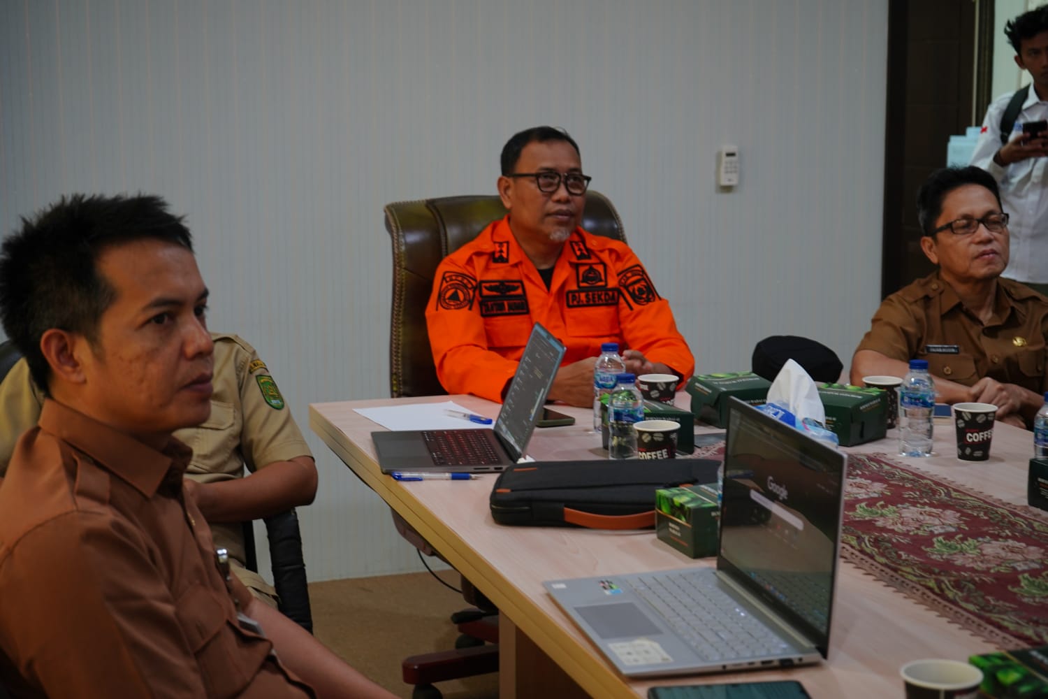 Pemerintah Kabupaten Indragiri Hilir Ikuti Rakor Persiapan Kedatangan Kepala Daerah Secara Virtual