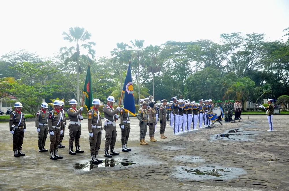 Bupati Inhil Pimpin Upacara Peringatan HUT Satpol PP Ke - 73