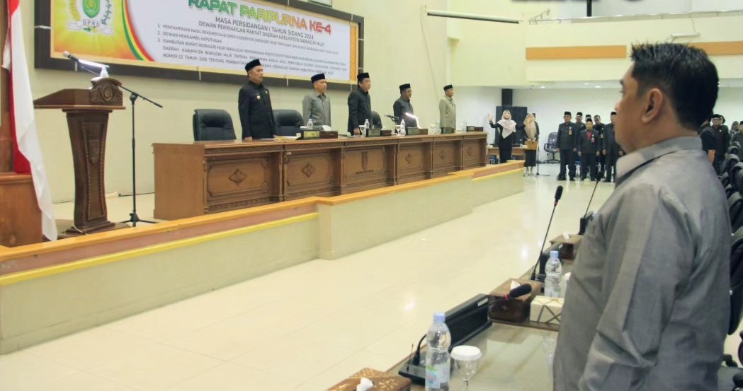 Pj. Bupati Herman Hadiri Rapat Paripurna Penyampaian Rekomendasi DPRD Inhil Terhadap LKPJ Bupati Tahun Anggaran 2023