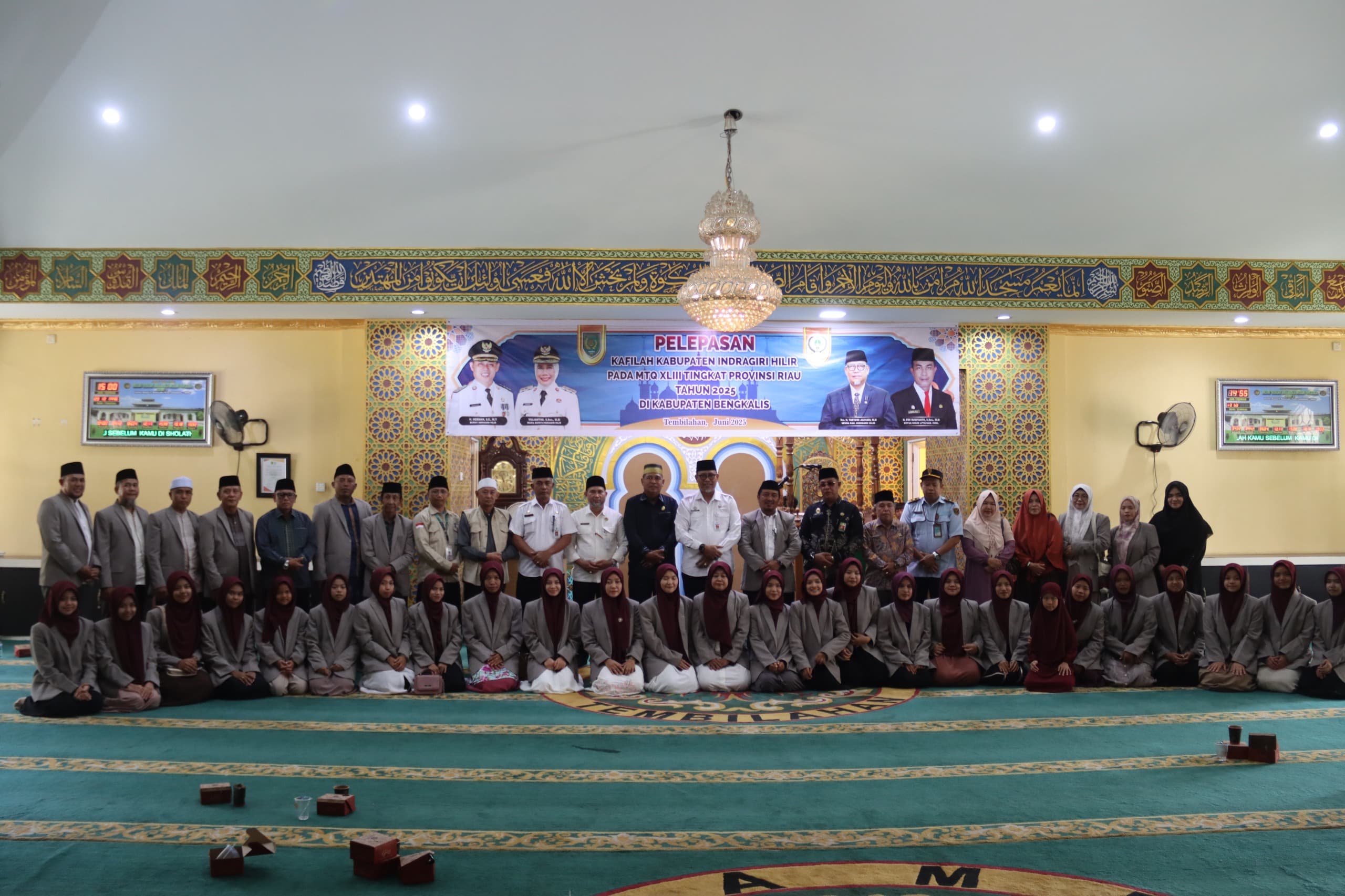 Sekda Inhil Lepas Kafilah MTQ Ke-43 Untuk Bertarung Di Ajang Provinsi Riau