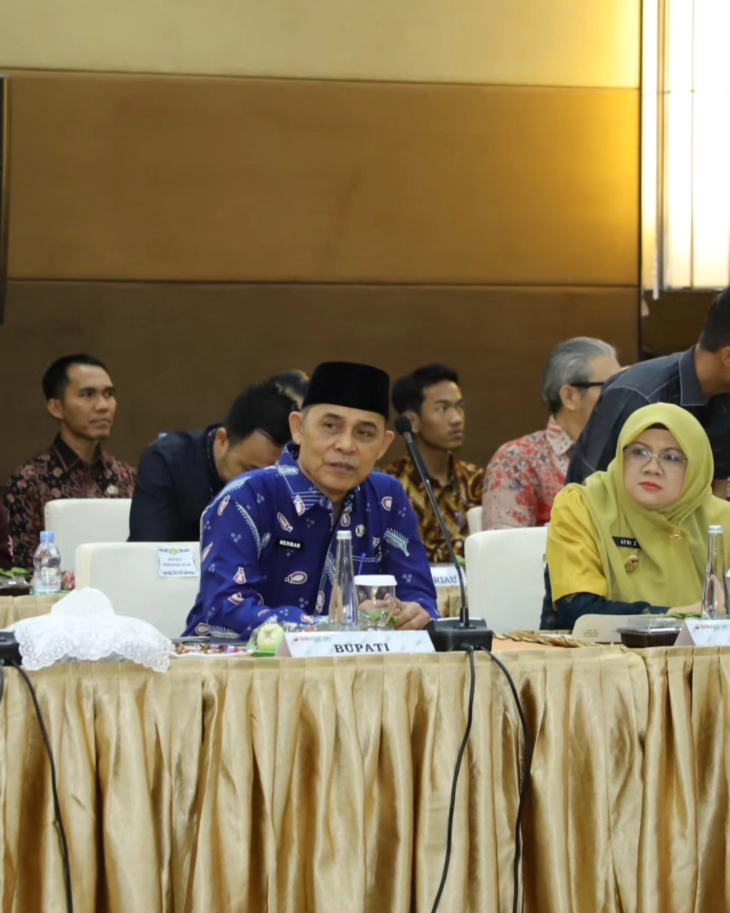 Bupati Inhil Menghadiri Pertemuan Komisi II DPR RI Dengan Pemprov dan  Pemda Se Prov. Riau