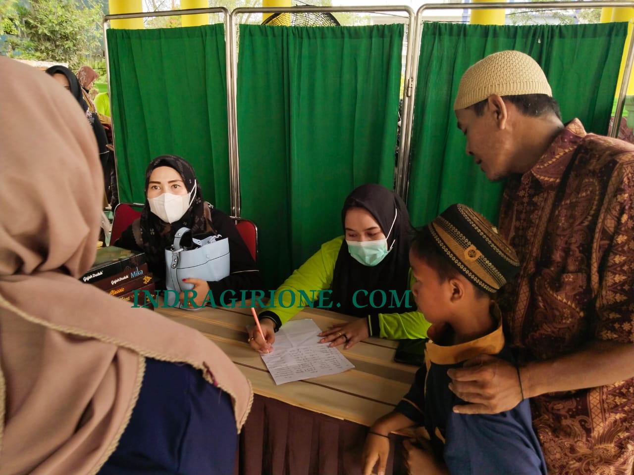 Rangkaian HPN Riau, Puluhan Anak Ikuti Sunal Massal Gratis Tajaan Diskes Inhil