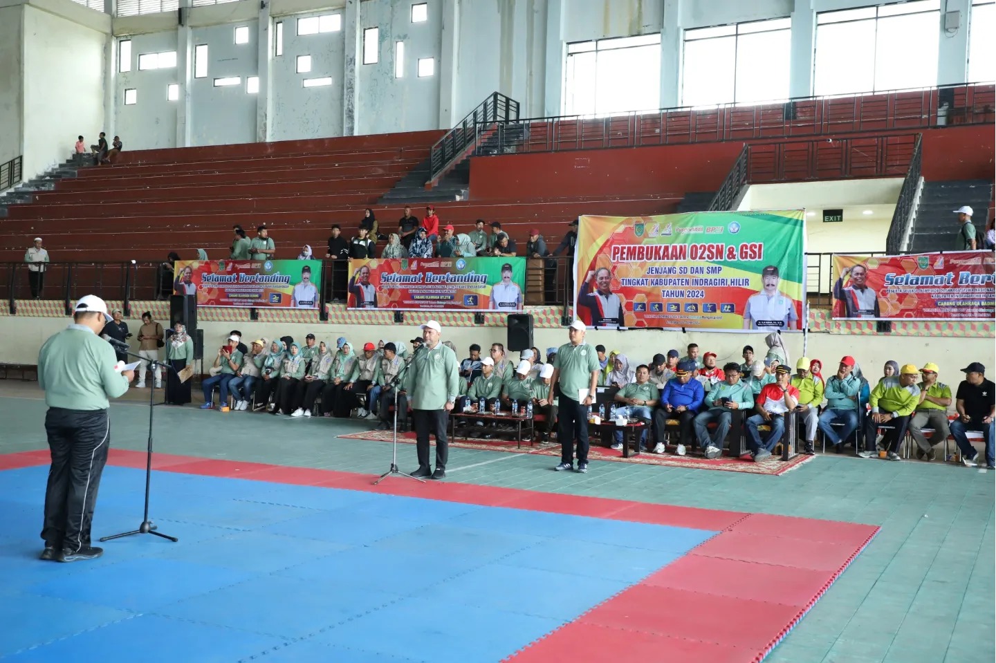 Pj. Bupati Inhil Membuka O2SN dan GSI Jenjang SD dan SMP TK