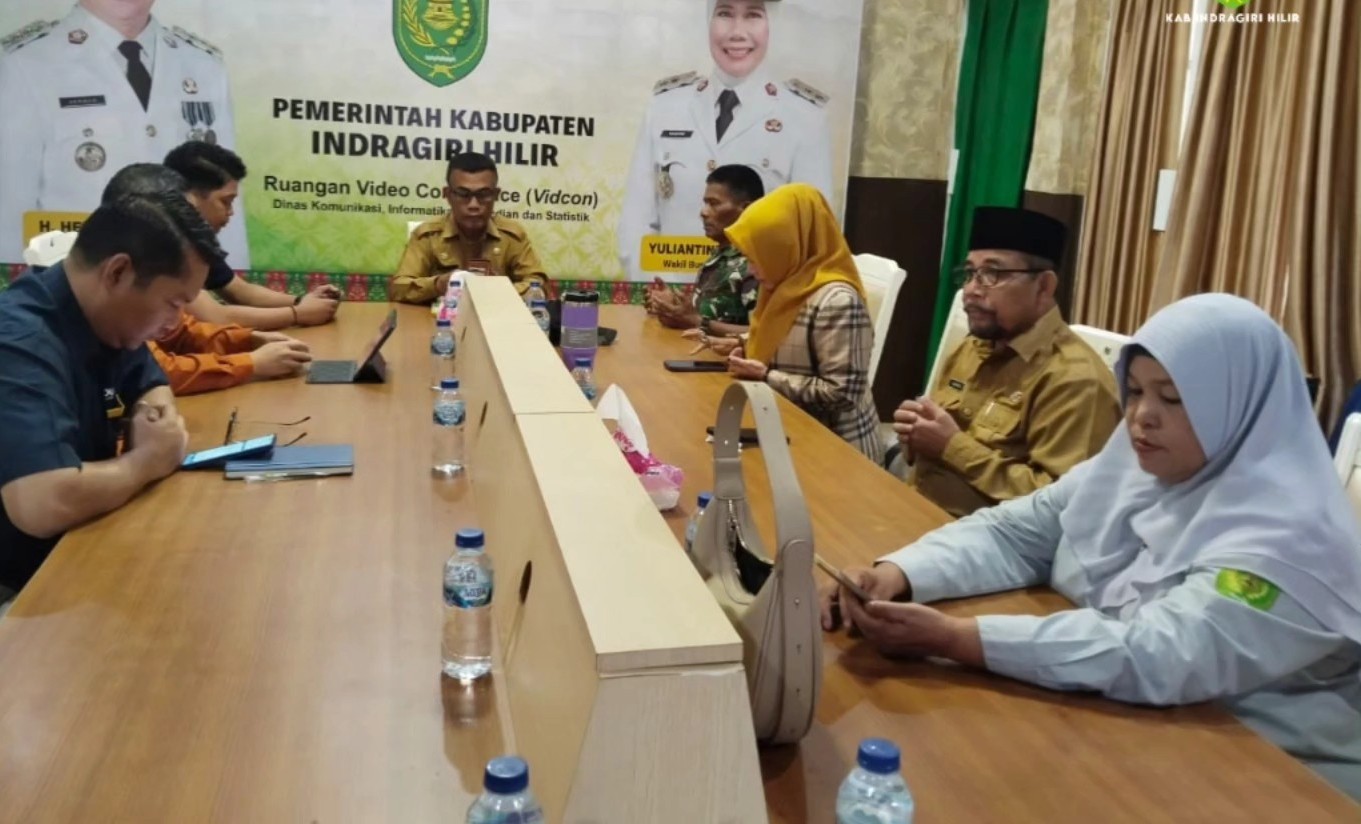 Pemkab Inhil Ikuti Rakornis Pengendalian Inflasi Daerah 2025 yang Digelar Kemendagri