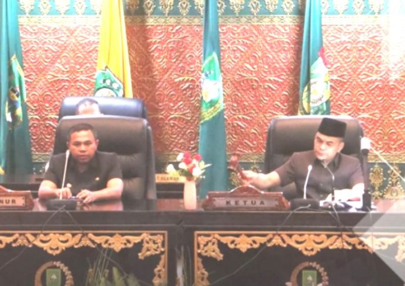 Rapat Paripurna Penyampaian Pidato Perdana Gubernur Digelar di DPRD Riau