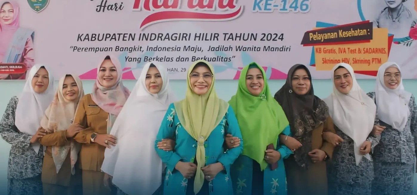 Bersempena Hari Kartini Ke-146 PJ. Ketua TP PKK Inhil Hadiri Kegiatan Pemeriksaan Kesehatan