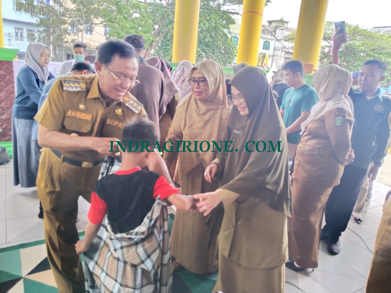 Rangkaian HPN Riau, Puluhan Anak Ikuti Sunal Massal Gratis Tajaan Diskes Inhil
