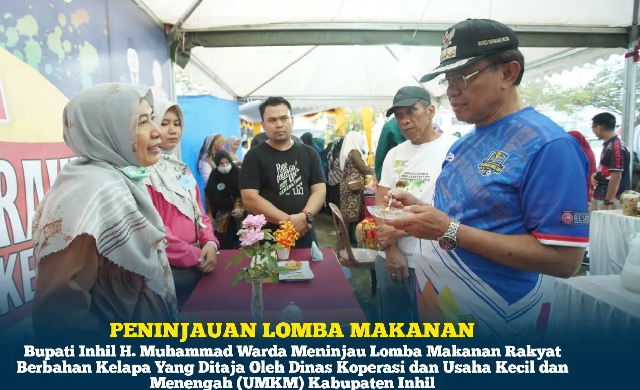 Bupati HM Wardan Tinjau Lomba Makanan Rakyat Berbahan Kelapa