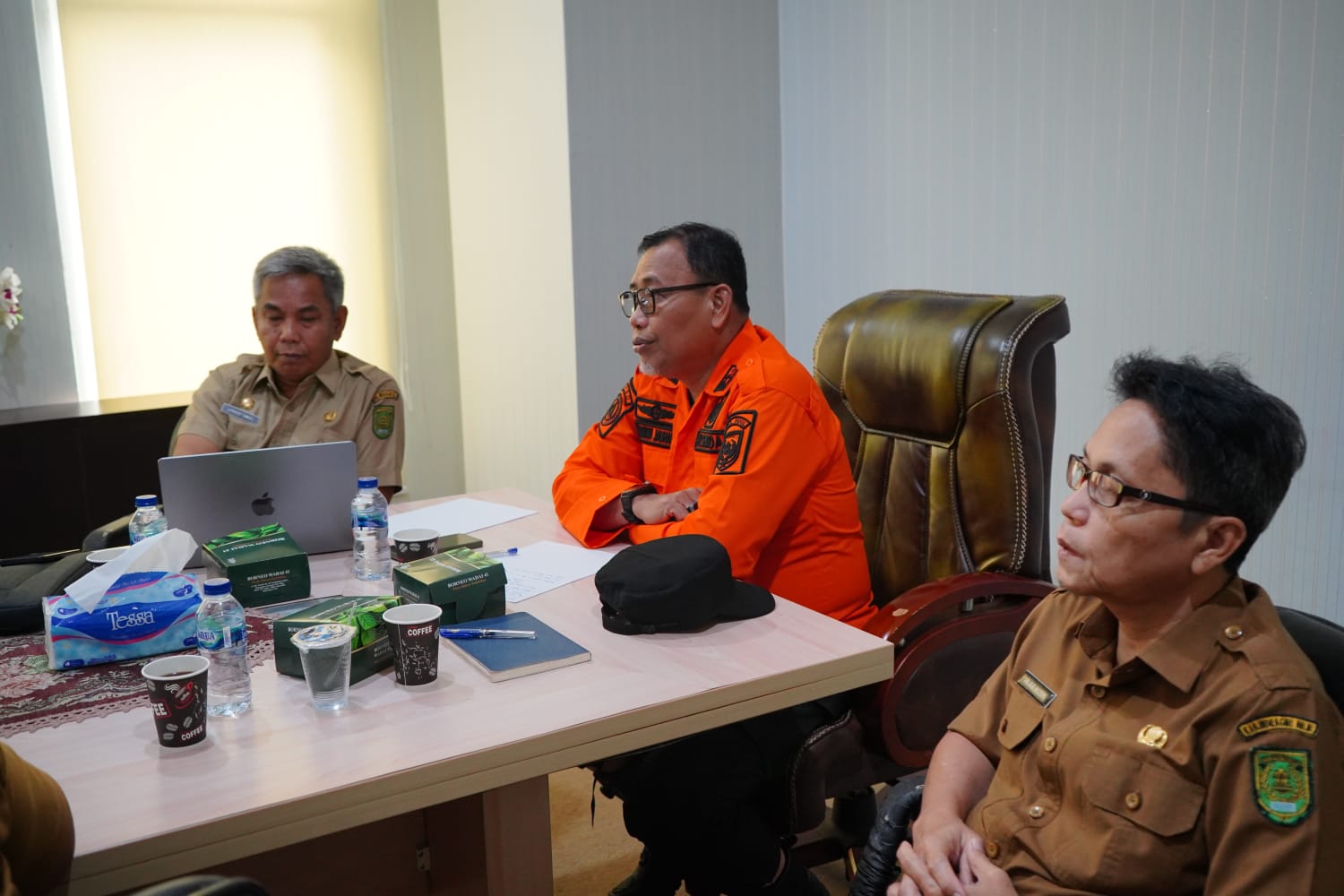 Pemerintah Kabupaten Indragiri Hilir Ikuti Rakor Persiapan Kedatangan Kepala Daerah Secara Virtual