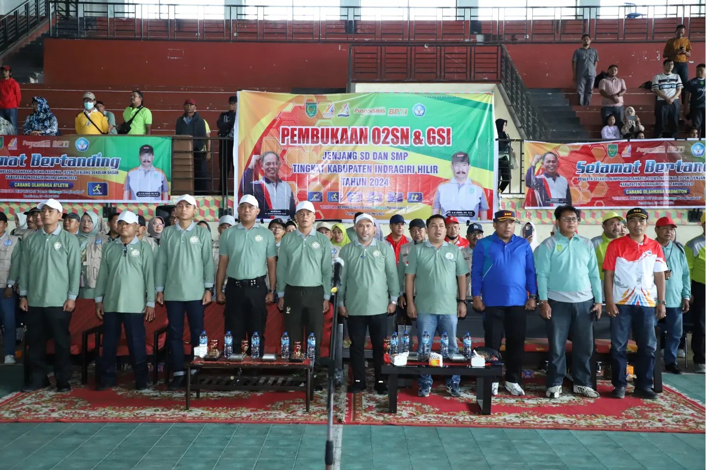 Pj. Bupati Inhil Membuka O2SN dan GSI Jenjang SD dan SMP TK