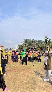 Galeri: Apel Pagi dan Senam Bersama Meriahkan Hari Anak Nasional di Desa Batu Ampar