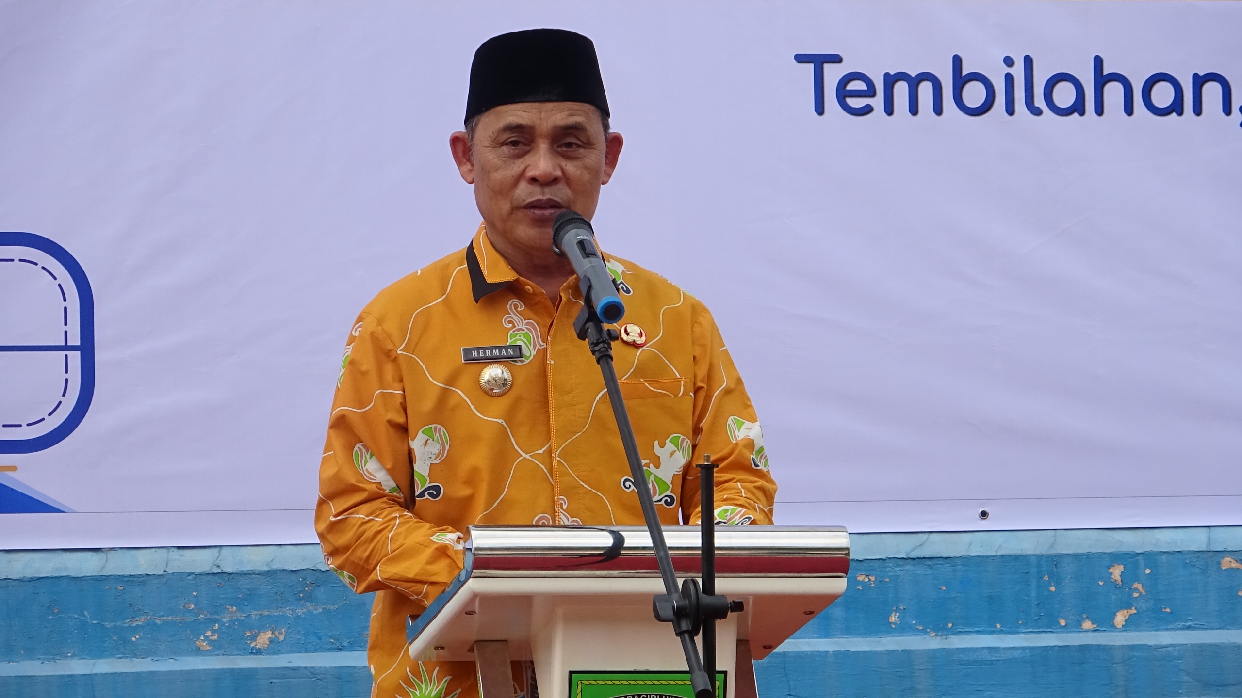Bupati Inhil launching Penyaluran Bantuan Pangan Tahun 2025
