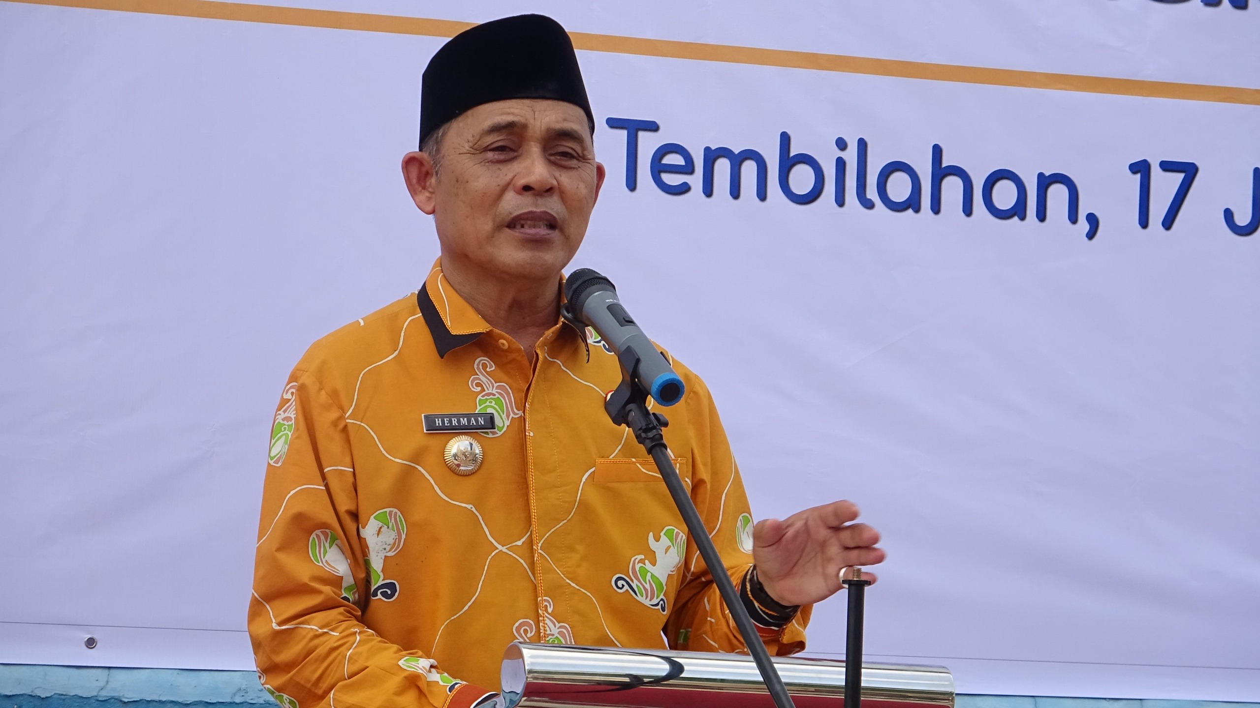 Bupati Inhil  launching Penyaluran Bantuan Pangan Tahun 2025