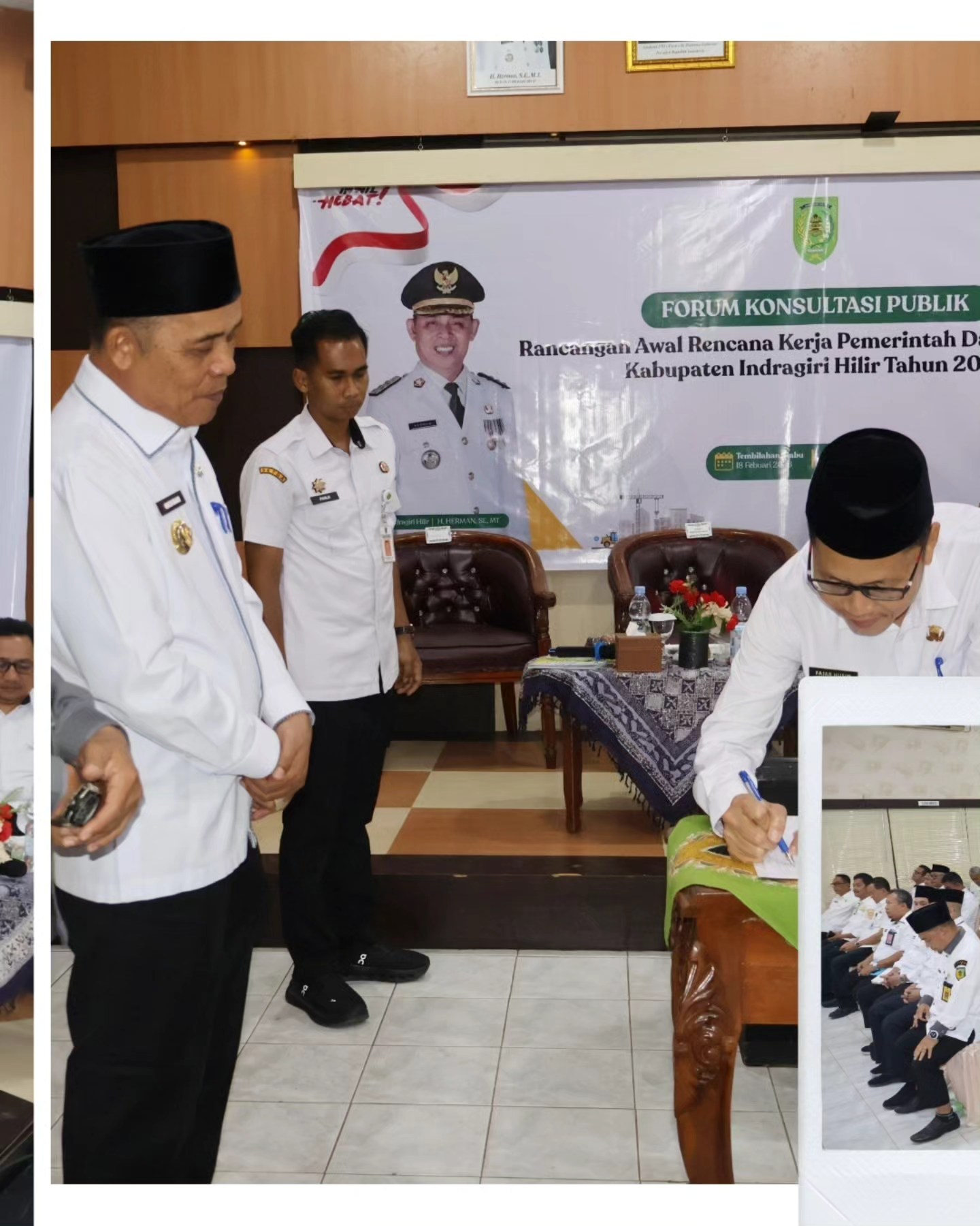 Bupati Inhil Membuka Acara Forum Konsultasi Publik Rancangan Awal RKPD Kab. Inhil Tahun 2027